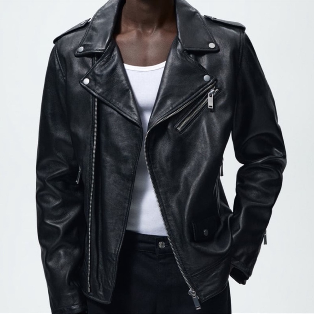 Zara Leather Moto Jacket